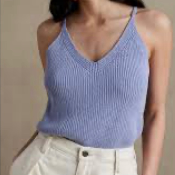 Banana Republic Supima Cotton & Hemp Sweater Tank Top - Picture 3 of 3